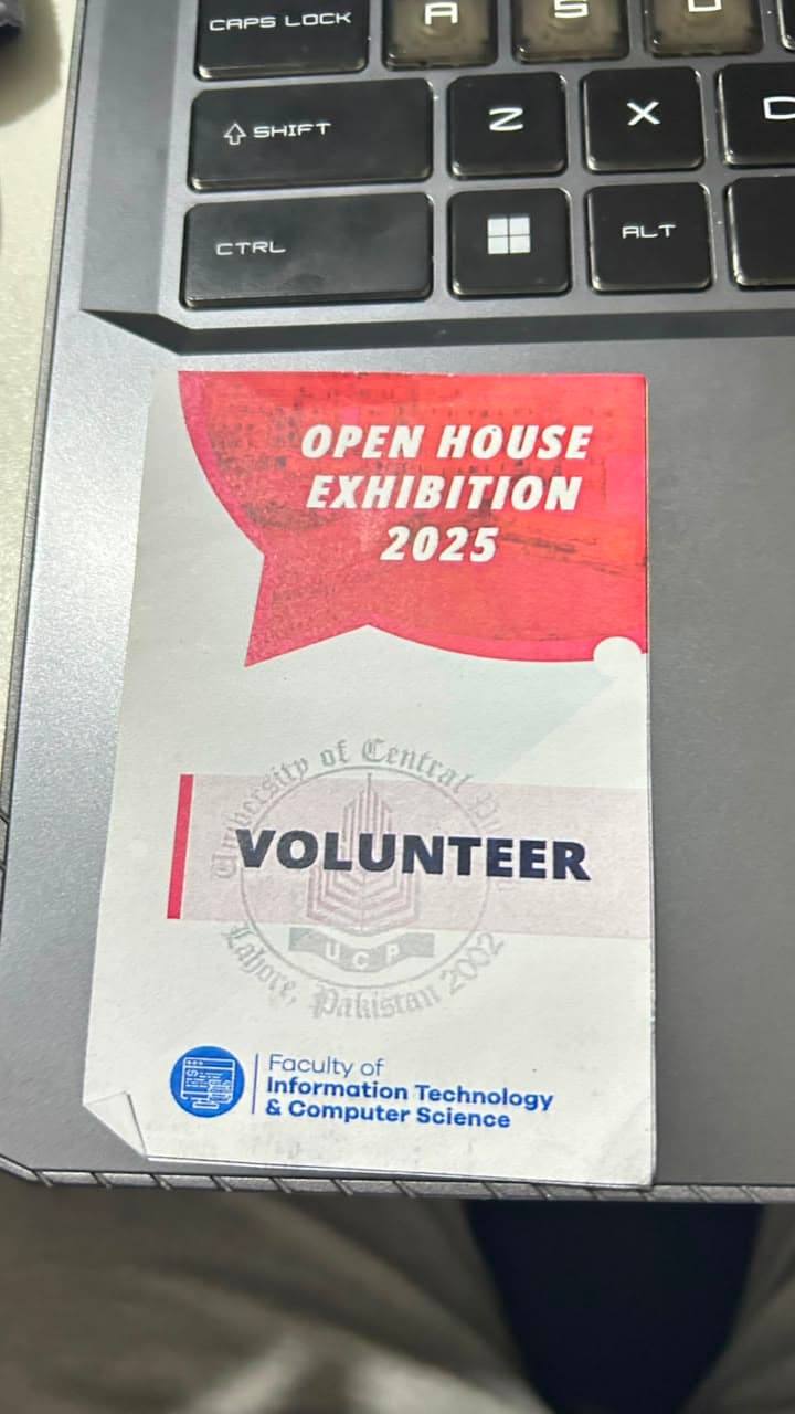 UCP Open House Exhibition 2025 · Volunteer